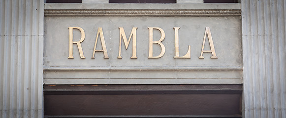 Image showing La Rambla