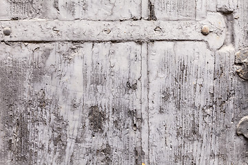 Image showing Brittle Texture Of Paint Coat On A Wooden Shutter