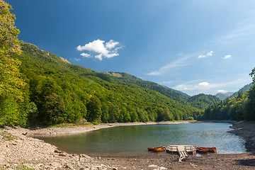 Image showing Small lake and mountain in Durmitor national park