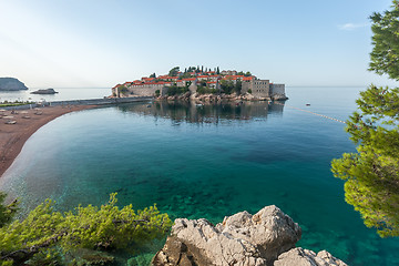 Image showing St. Stephan island in Montenegro