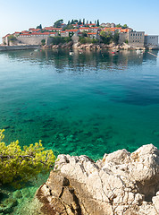 Image showing St. Stephan island in Montenegro