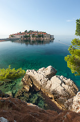 Image showing St. Stephan island in Montenegro