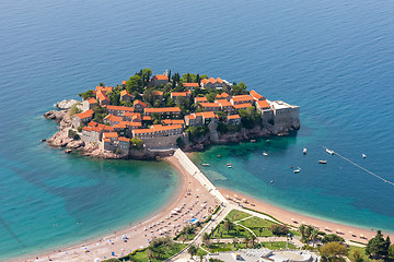 Image showing St. Stephan island in Montenegro