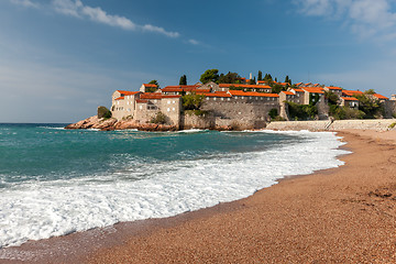 Image showing St. Stephan island in Montenegro