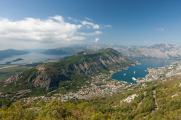 Image showing Panoramic view on Kotor, Montenegro.