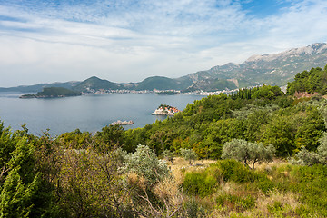 Image showing St. Stephan island in Montenegro