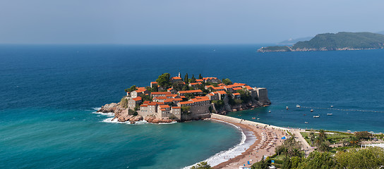 Image showing St. Stephan island in Montenegro