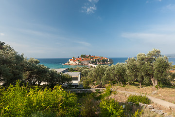 Image showing St. Stephan island in Montenegro