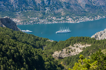 Image showing Panoramic view on Kotor, Montenegro.