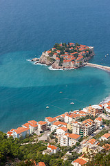 Image showing St. Stephan island in Montenegro