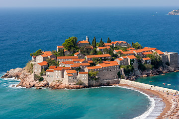 Image showing St. Stephan island in Montenegro