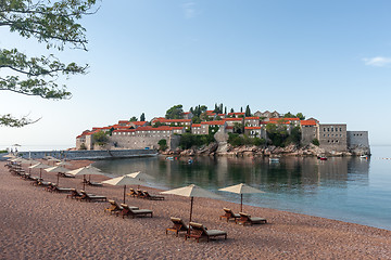 Image showing St. Stephan island in Montenegro