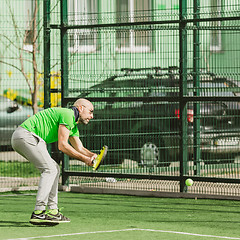 Image showing man play tennis outdoor