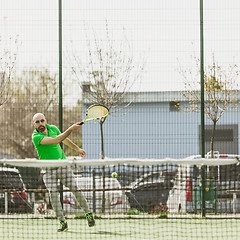 Image showing man play tennis outdoor