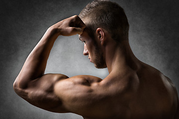 Image showing Biceps muscle of young man