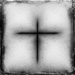 Image showing vintage cross silhouette