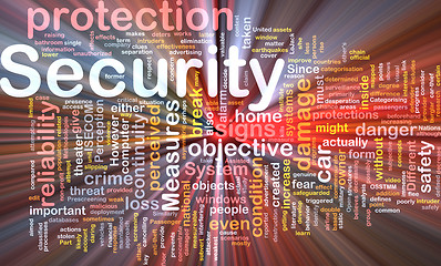 Image showing Security background concept glowing