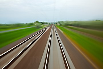 Image showing Rails blur