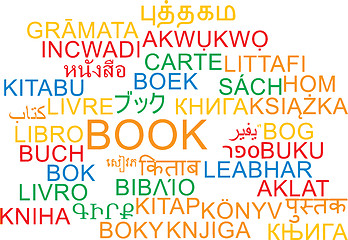 Image showing Book multilanguage wordcloud background concept