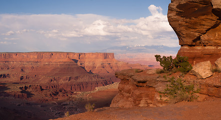 Image showing Majestic Vista View Geology Features Rock Formations Canyonlands