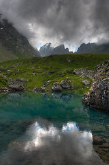 Image showing Mountain lakes