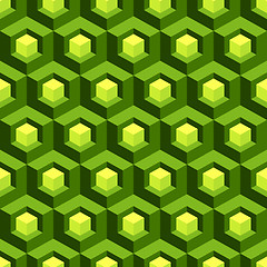 Image showing Honeycomb background 3d. Mosaic. Vector illustration. 