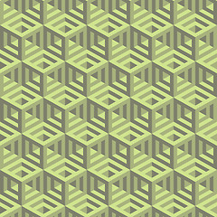 Image showing Hexagonal lines pattern. Abstract 3d background.  