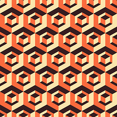 Image showing Honeycomb background 3d. Mosaic. Vector illustration. 