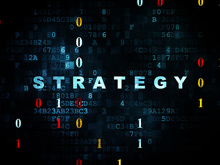 Image showing Business concept: Strategy on Digital background