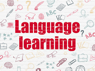 Image showing Education concept: Language Learning on wall background