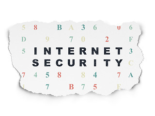 Image showing Safety concept: Internet Security on Torn Paper background