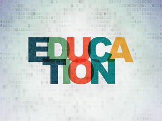 Image showing Education concept: Education on Digital Paper background