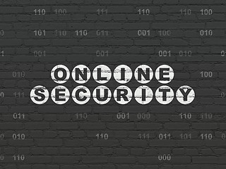 Image showing Safety concept: Online Security on wall background