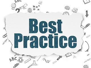 Image showing Education concept: Best Practice on Torn Paper background