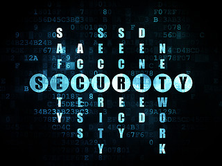 Image showing Security concept: word Security in solving Crossword Puzzle
