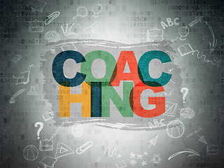 Image showing Education concept: Coaching on Digital Paper background