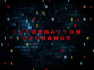 Image showing Information concept: Information Exchange on Digital background