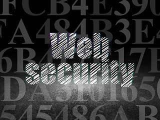 Image showing Privacy concept: Web Security in grunge dark room