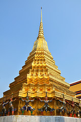 Image showing Golden pagoda in Grand Palace, Bangkok