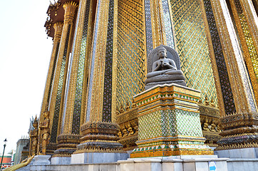 Image showing Golden pagoda in Grand Palace, Bangkok