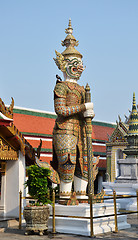 Image showing Golden pagoda in Grand Palace, Bangkok