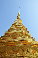 Image showing Golden pagoda in Grand Palace, Bangkok