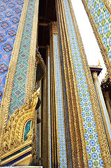 Image showing Golden pagoda in Grand Palace, Bangkok