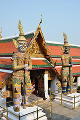 Image showing Golden pagoda in Grand Palace, Bangkok