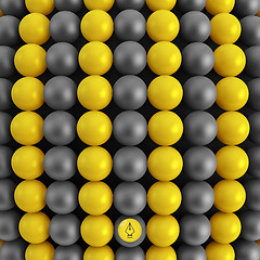 Image showing Abstract technology background with balls. Spheric pattern. 