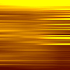 Image showing Gold waves background. Metal plate with reflected light. 