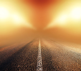 Image showing foggy road