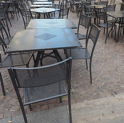 Image showing Tables and chairs