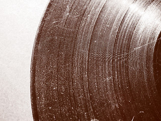 Image showing Retro look Scratched record