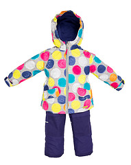 Image showing Childrens snowsuit fall